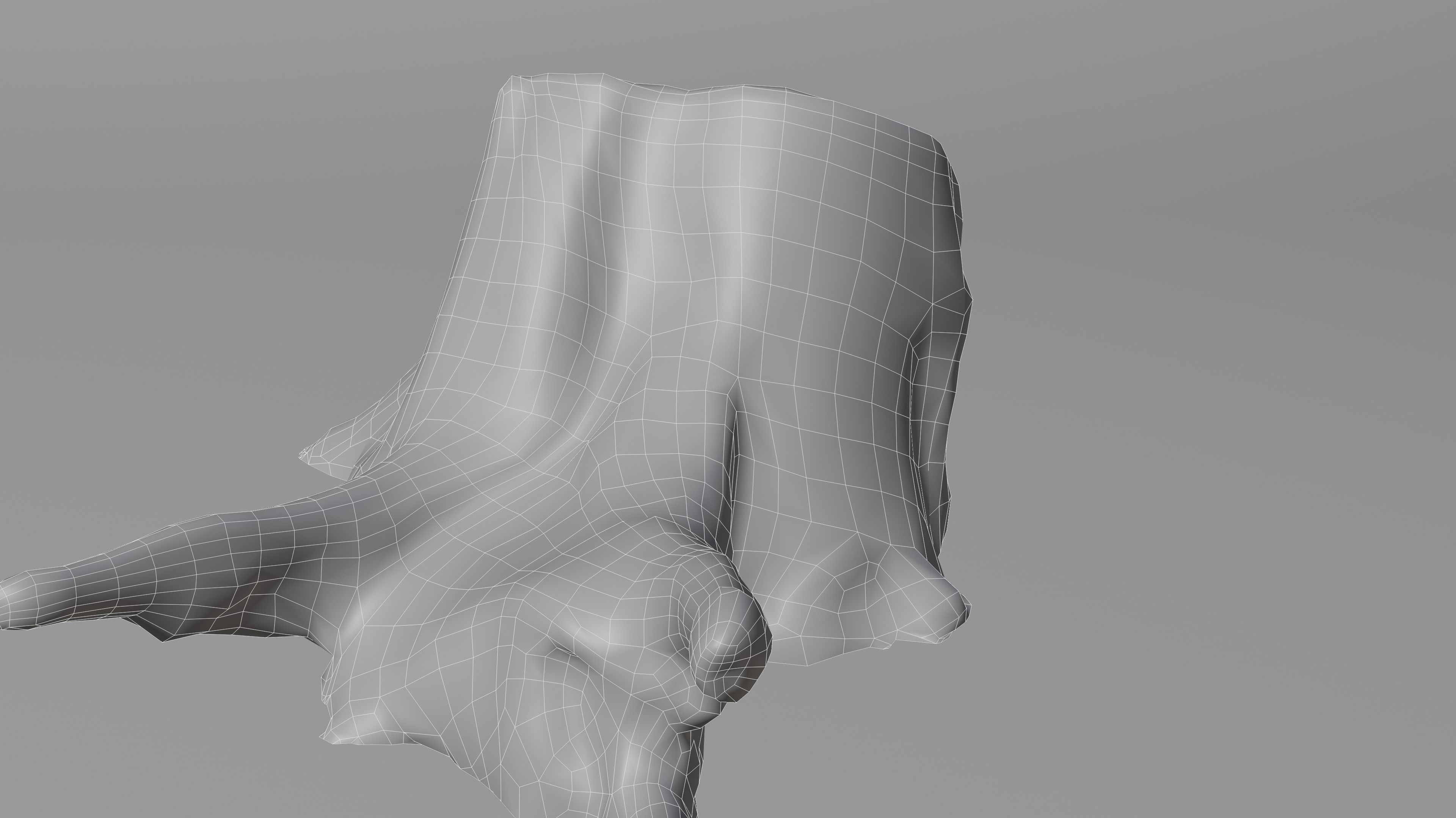 Tree Stump 005 Photoscan PBR Game Ready Low-poly 3D model_10