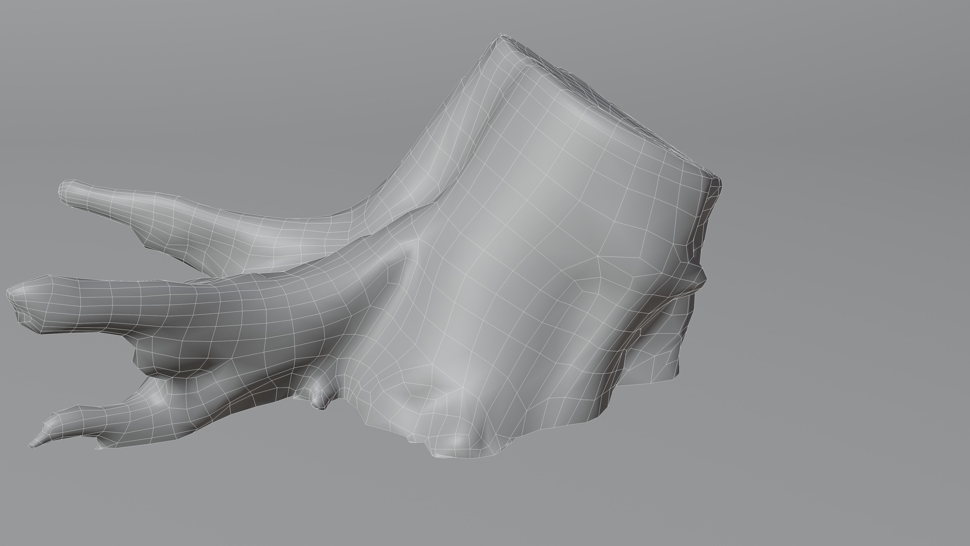 Tree Stump 005 Photoscan PBR Game Ready Low-poly 3D model_6