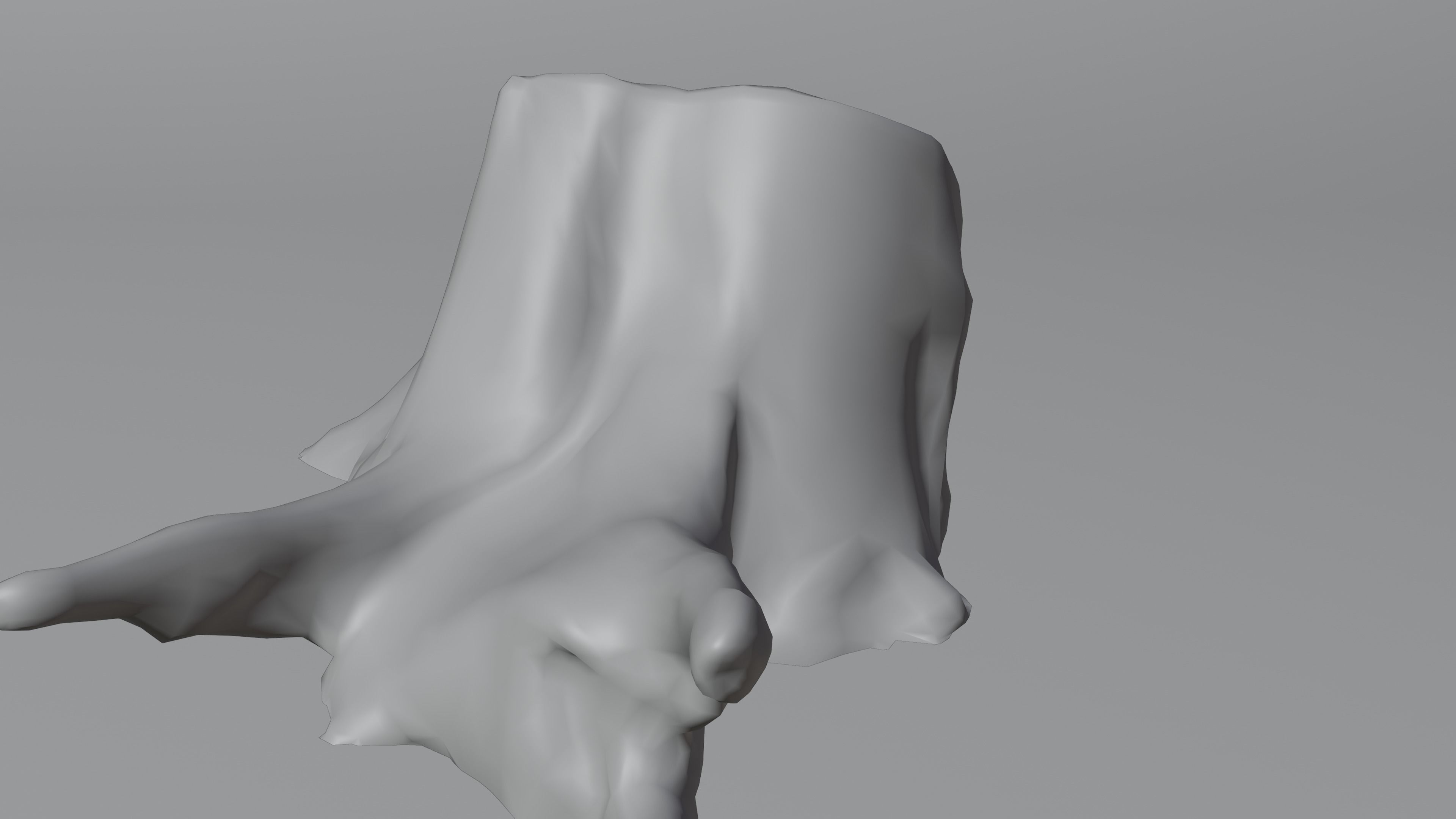 Tree Stump 005 Photoscan PBR Game Ready Low-poly 3D model_9