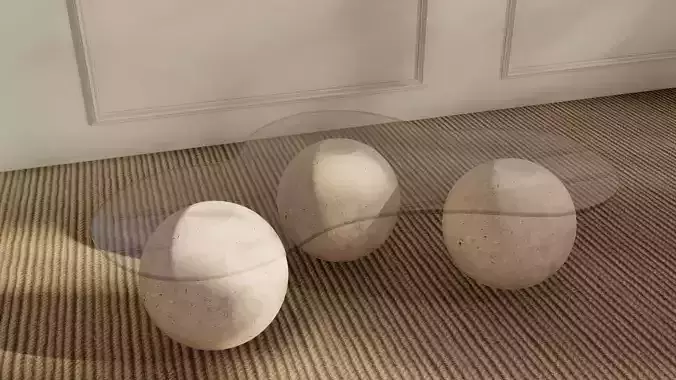 TRAVERTINE COFFEE TABLE