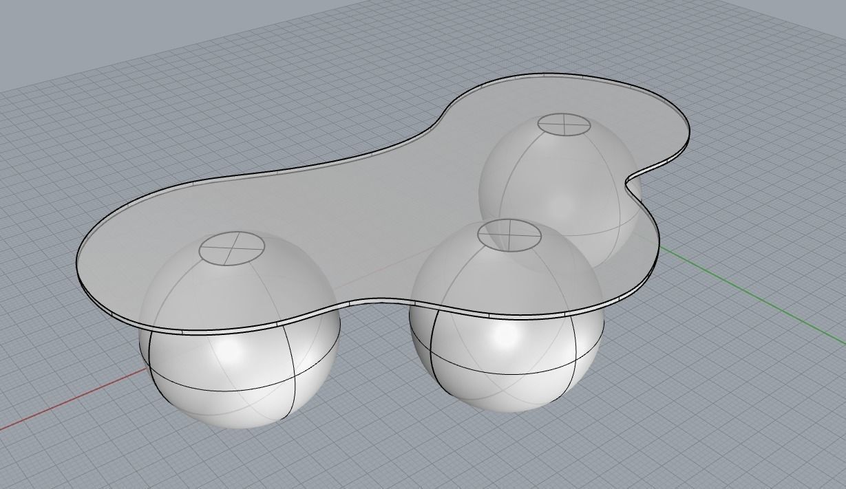 TRAVERTINE COFFEE TABLE 3D model_1