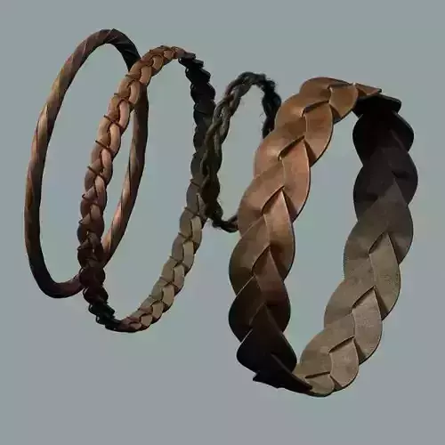 Bracelets three braided 3D model