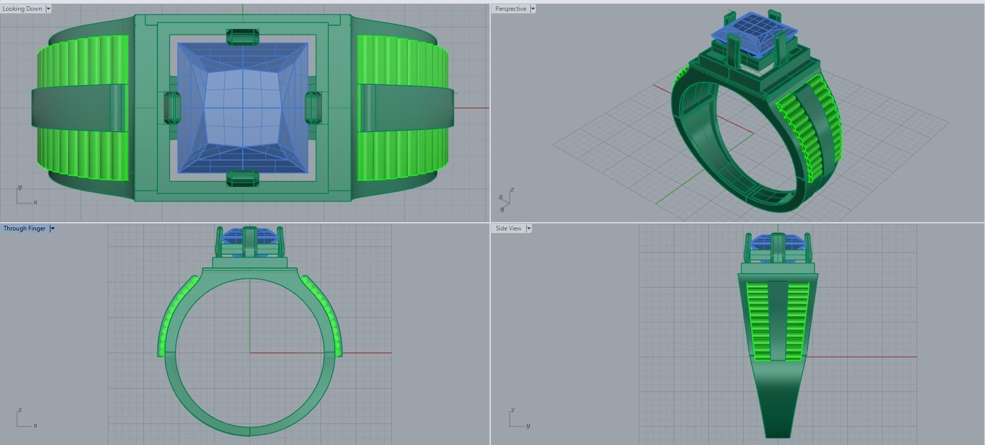Man ring 3D printable for gold and silver 3D print model_2