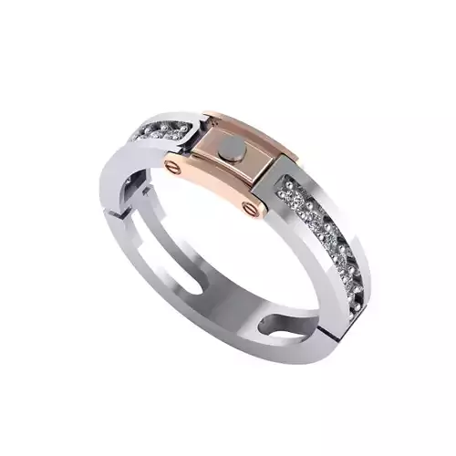 Man ring 3D printable for gold and silver