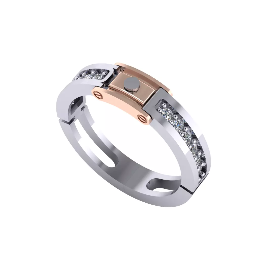 Man ring 3D printable for gold and silver 3D print model