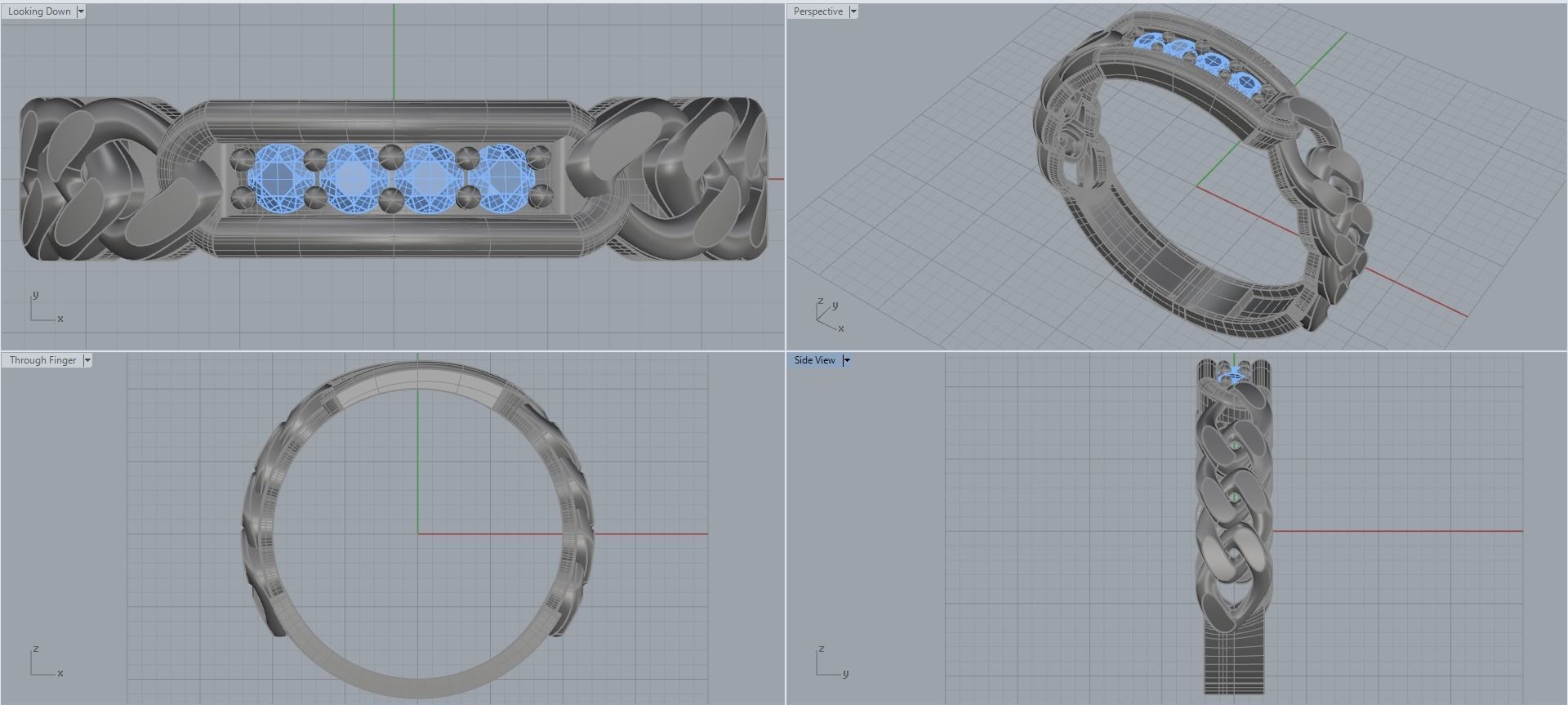 Man ring 3D printable for gold and silver 3D print model_2