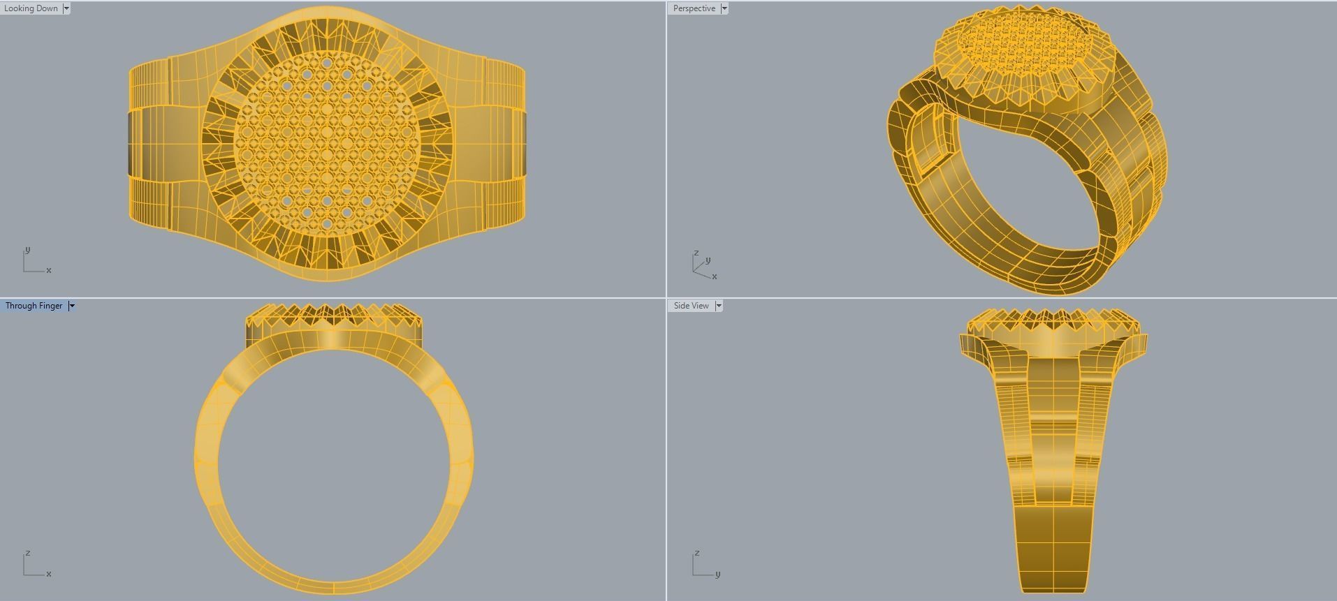 Man ring 3D printable for gold and silver 3D print model_2