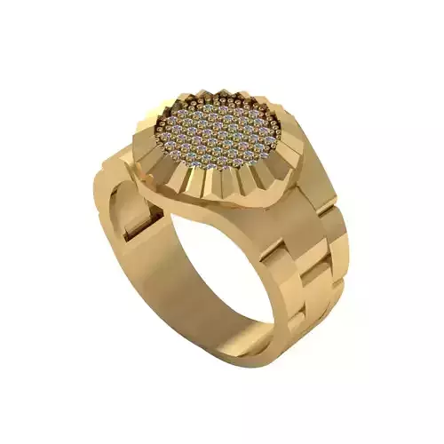 Man ring 3D printable for gold and silver