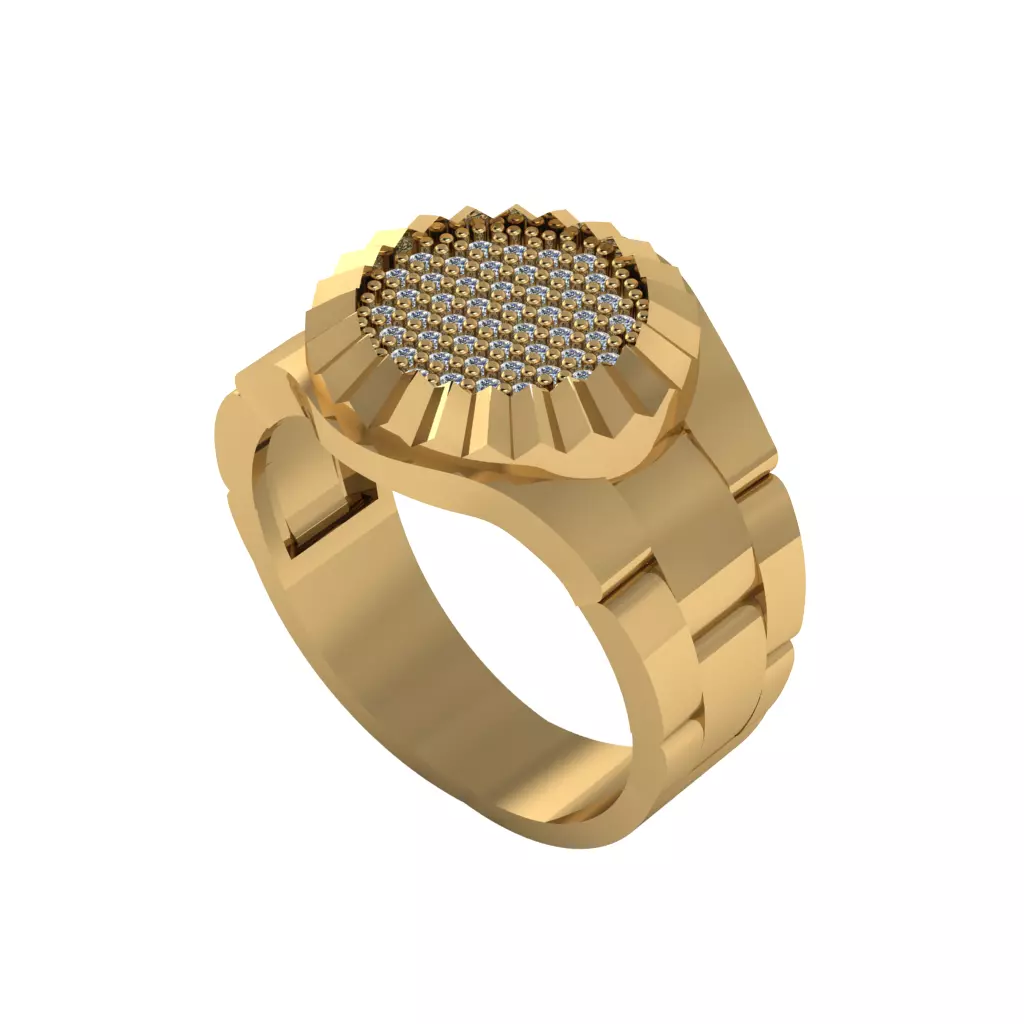 Man ring 3D printable for gold and silver 3D print model_0
