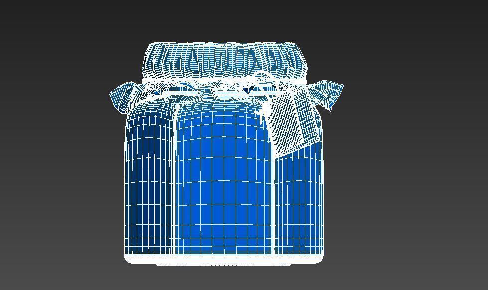 Honey Jar 3D model_10
