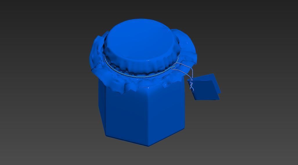 Honey Jar 3D model_9