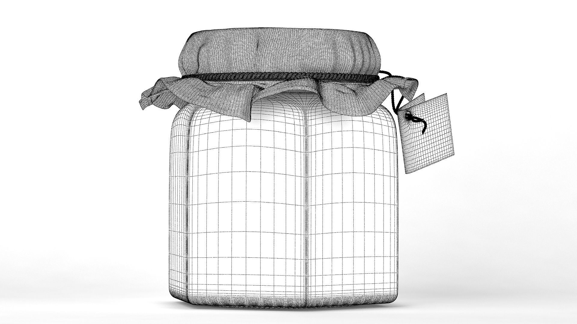 Honey Jar 3D model_6