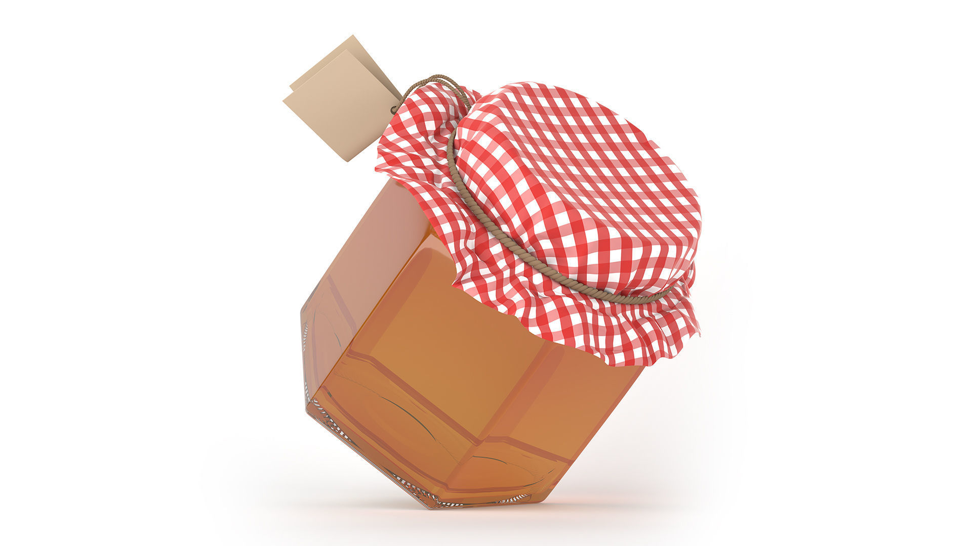 Honey Jar 3D model_3