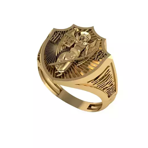 Man ring 3D printable for gold and silver