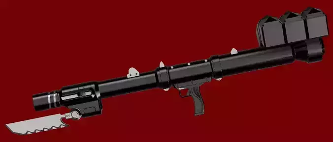 Devil May Cry 5 - Kalina Ann rocket launcher for cosplay 3D print model