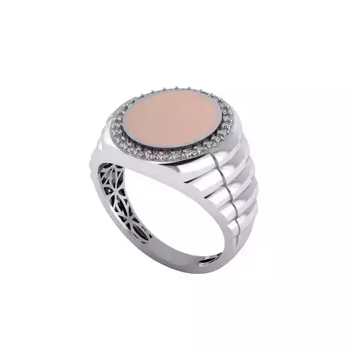 Man ring 3D printable for gold and silver