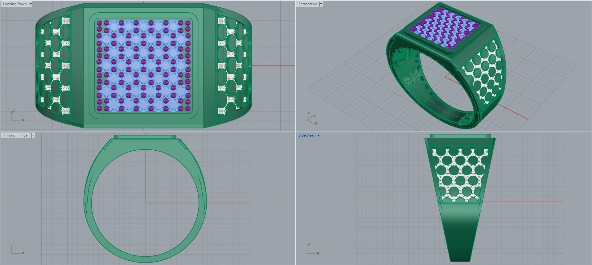 Man ring 3D printable for gold and silver 3D print model_2