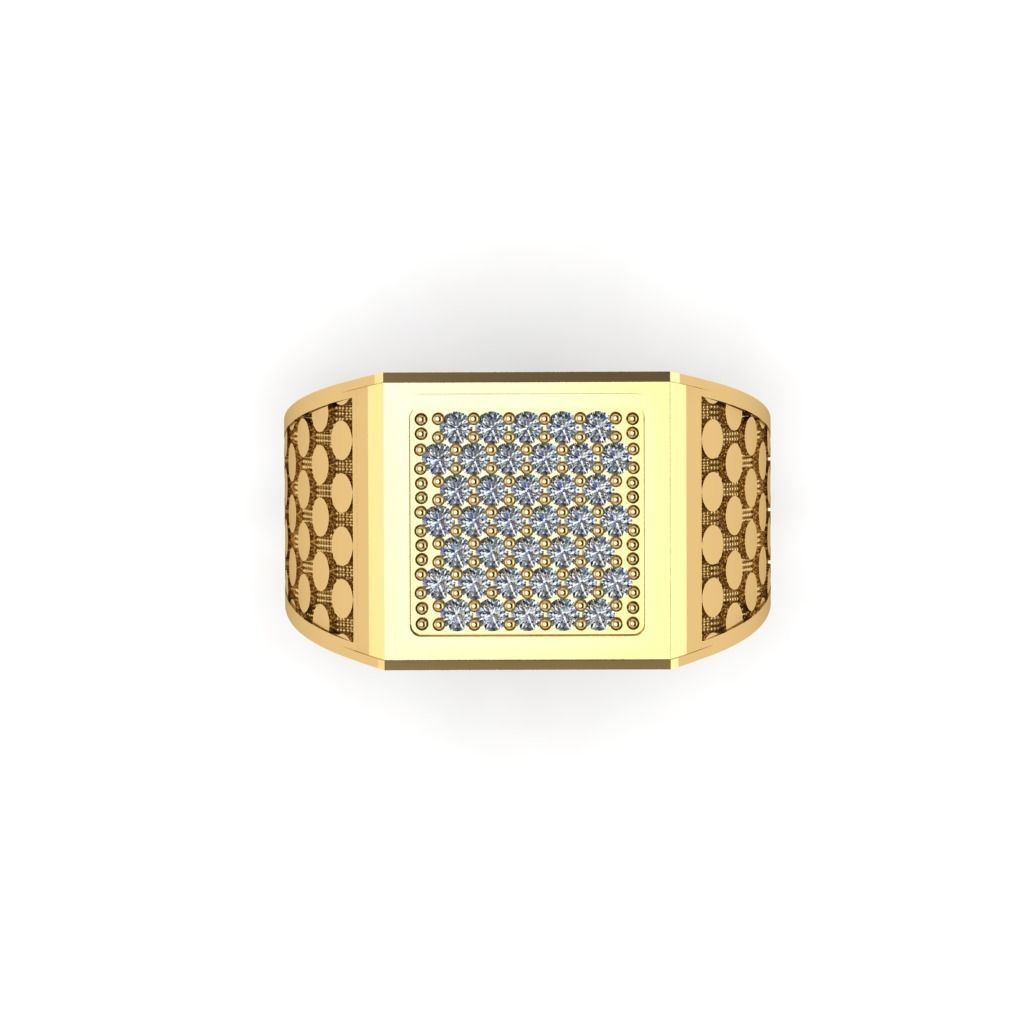 Man ring 3D printable for gold and silver 3D print model_1