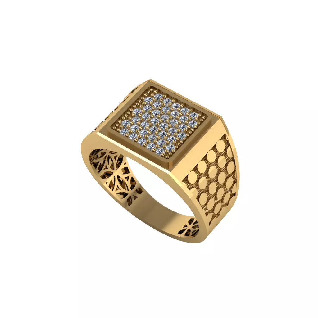 Man ring 3D printable for gold and silver 3D print model_0