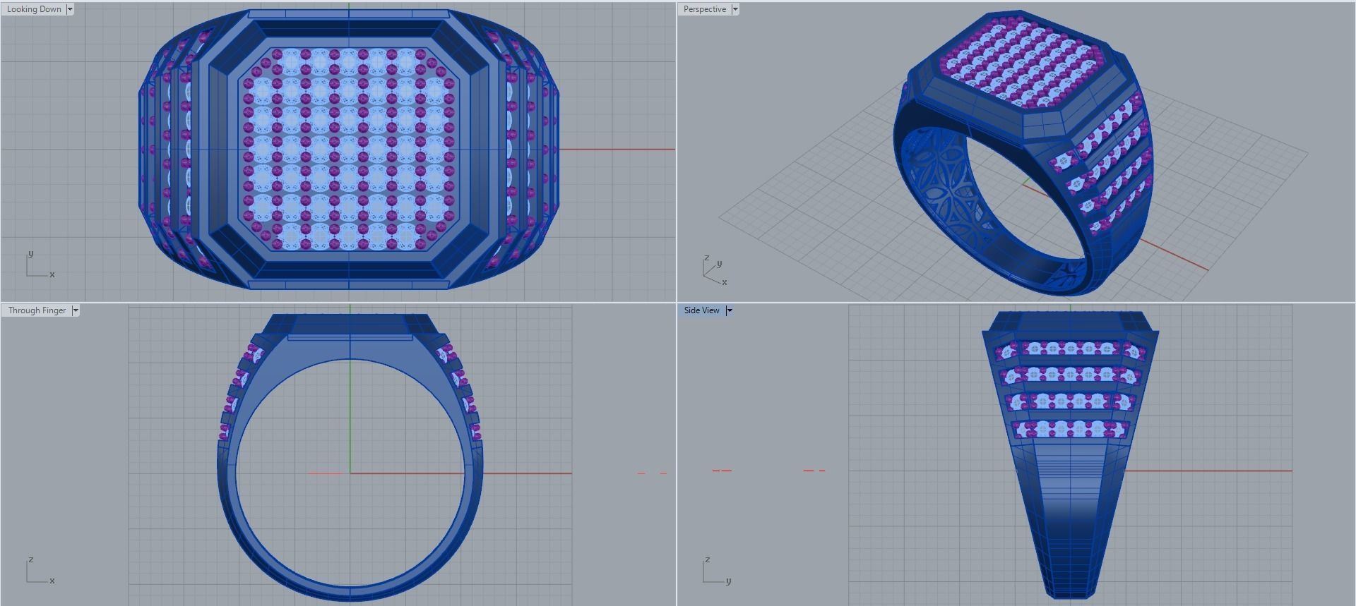 Man ring 3D printable for gold and silver 3D print model_2
