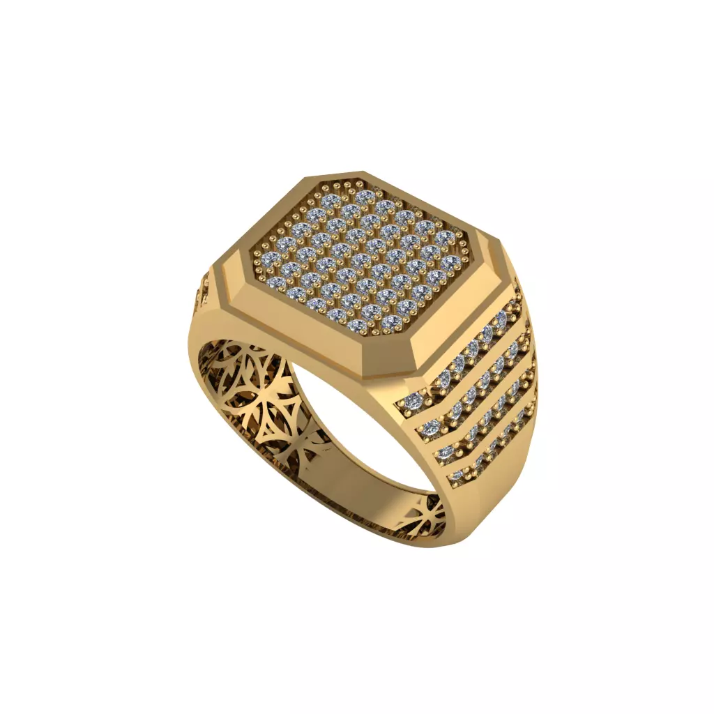 Man ring 3D printable for gold and silver 3D print model_0