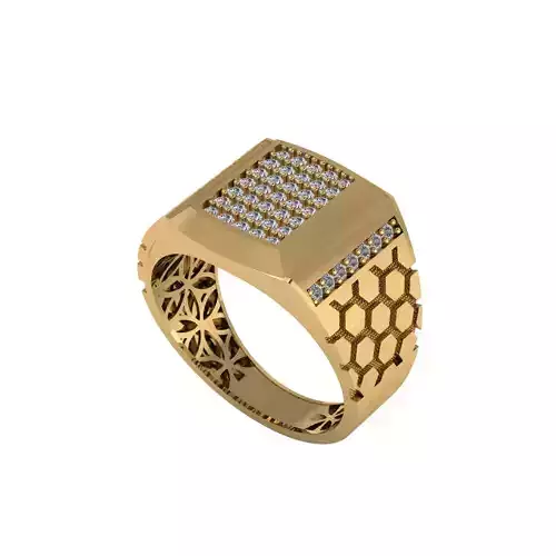 Man ring 3D printable for gold and silver