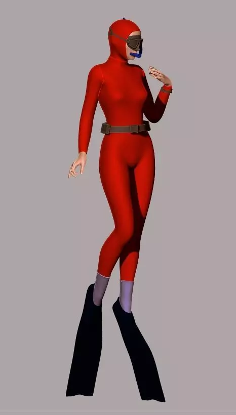 skin scuba8 3D print model_0