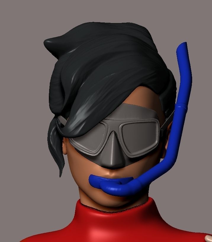 skin scuba8 3D print model_4
