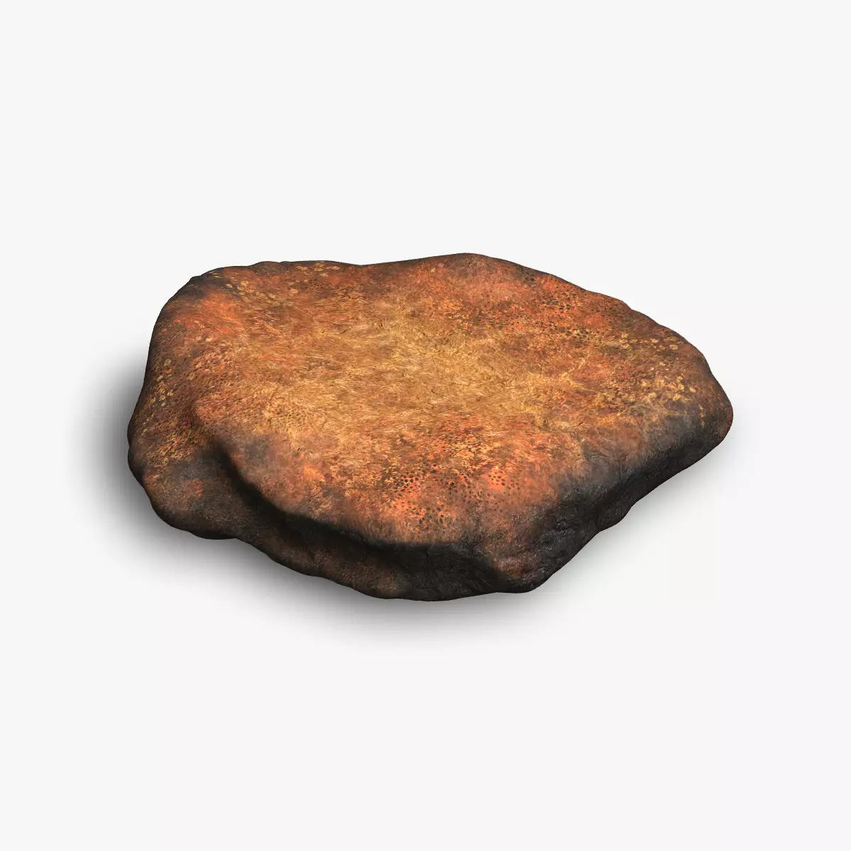 Rock 07 - Dust 1 Low-poly 3D model_0