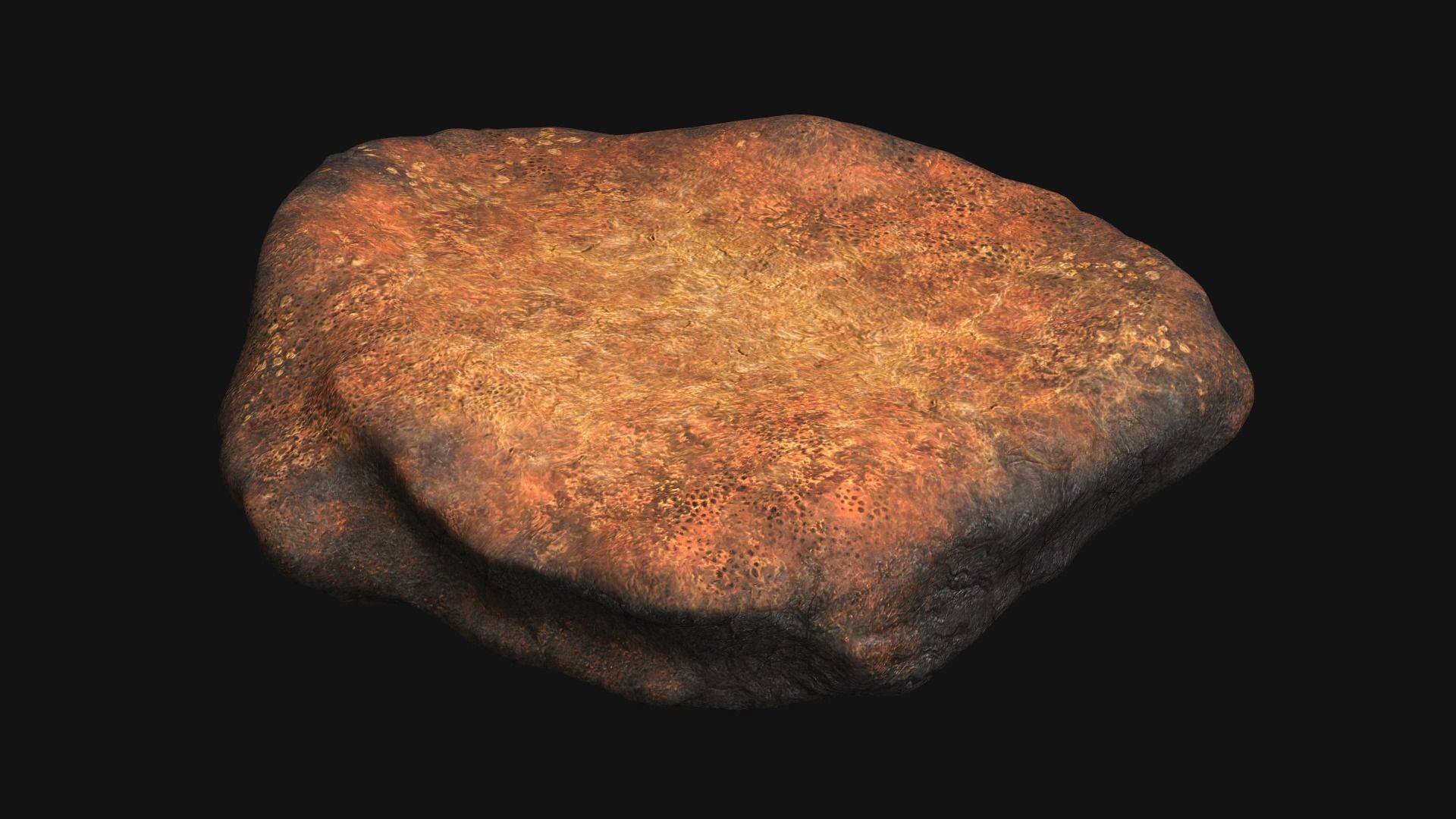 Rock 07 - Dust 1 Low-poly 3D model_4