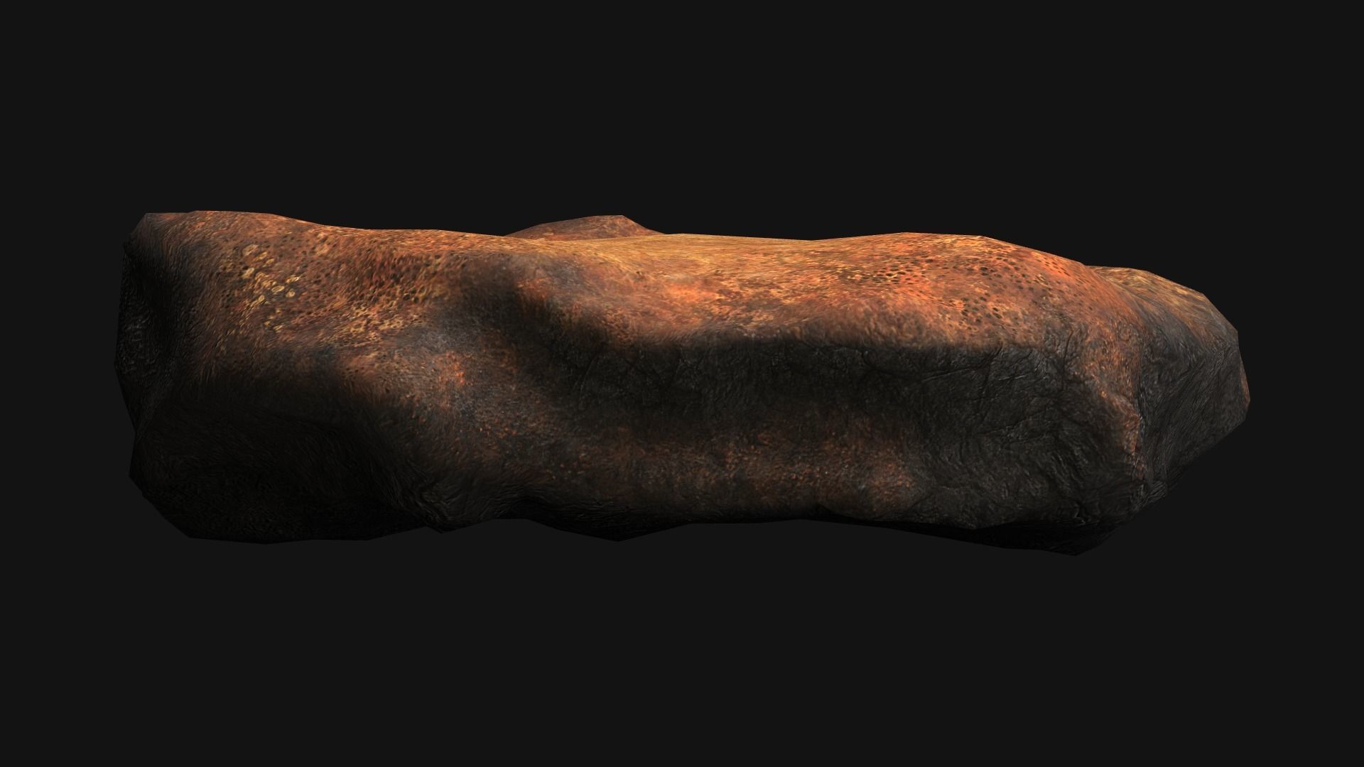 Rock 07 - Dust 1 Low-poly 3D model_5