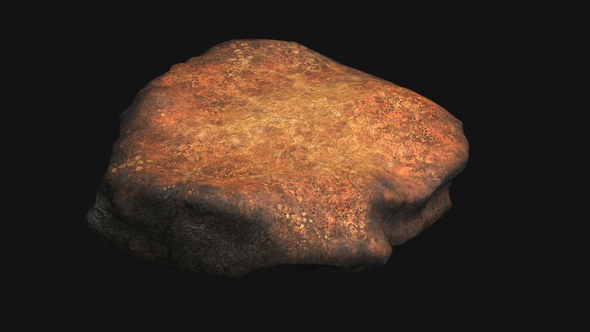Rock 07 - Dust 1 Low-poly 3D model_2