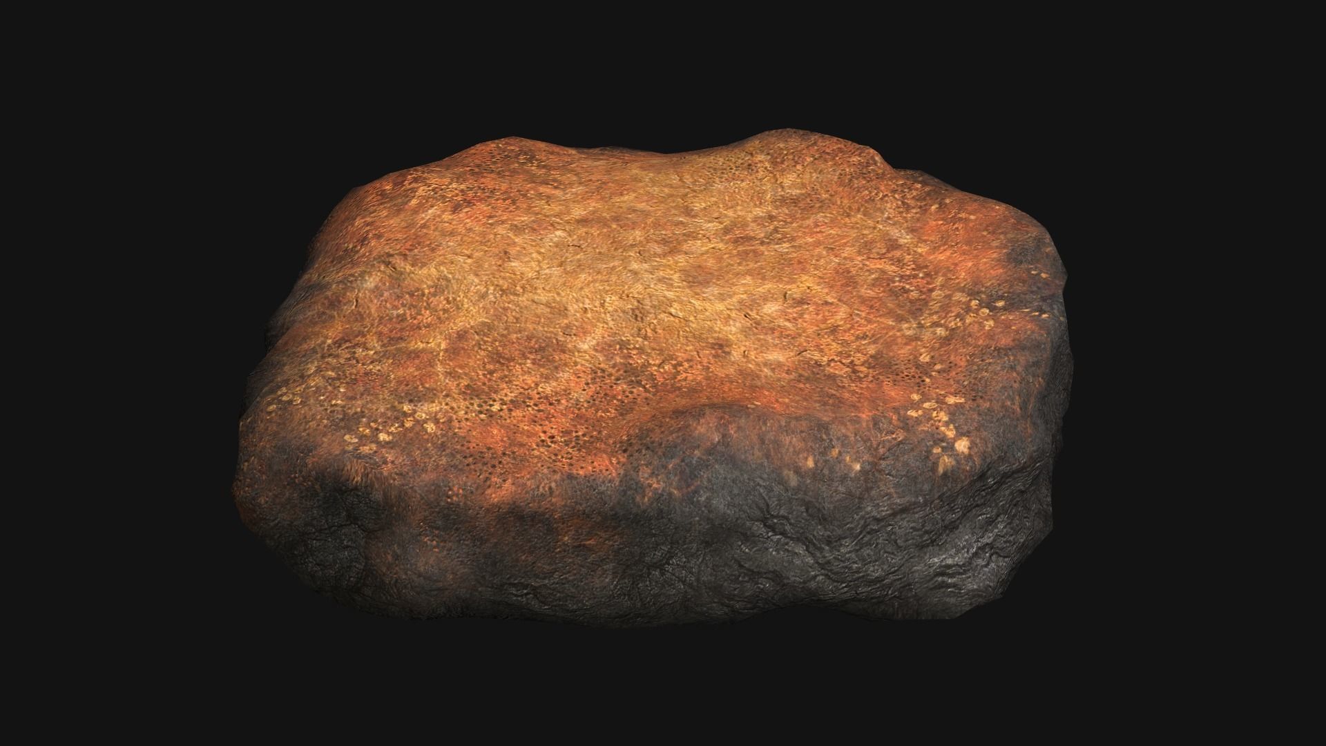 Rock 07 - Dust 1 Low-poly 3D model_3