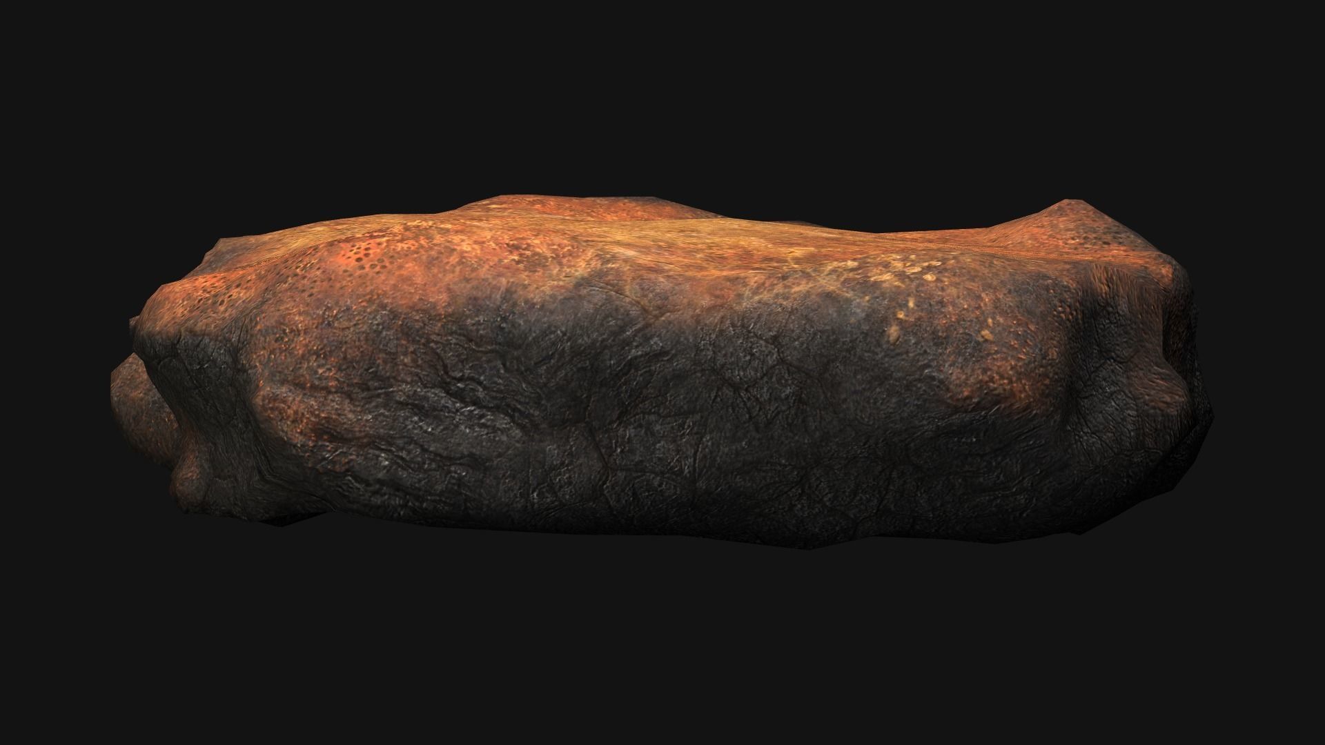 Rock 07 - Dust 1 Low-poly 3D model_6