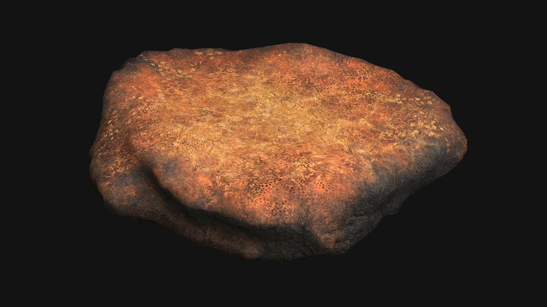 Rock 07 - Dust 1 Low-poly 3D model_1