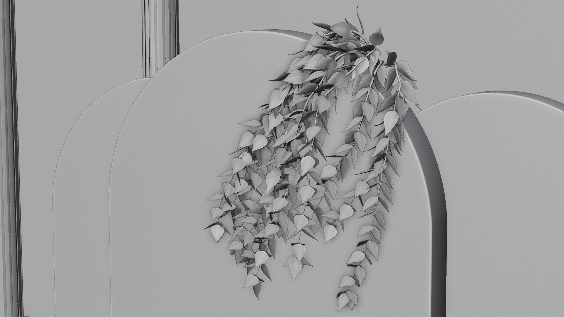 Golden Product Display Podium 3D model_10