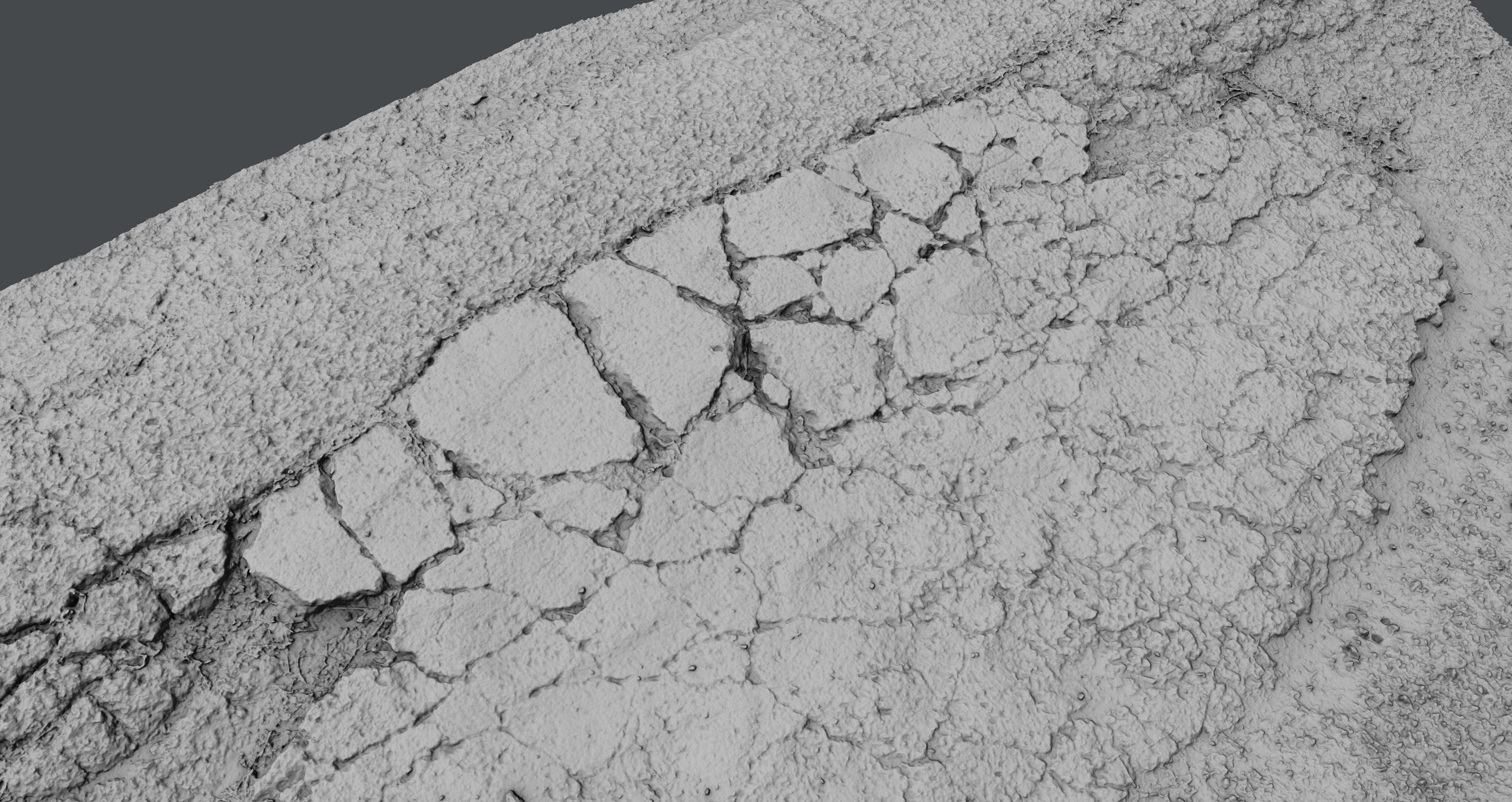 Roadcracks03 asphalt texture - asphalt texture 3D model_4
