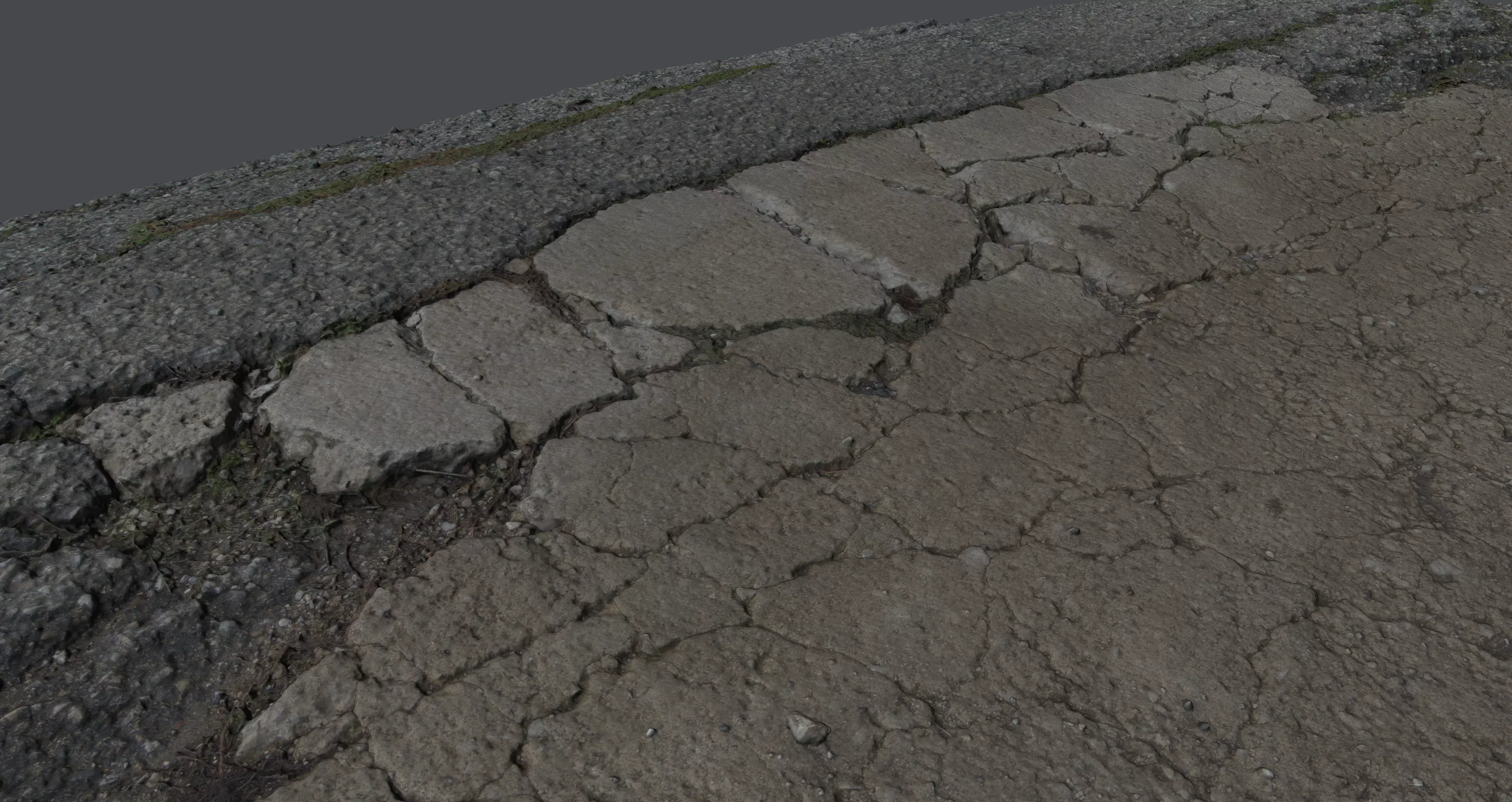 Roadcracks03 asphalt texture - asphalt texture 3D model_0