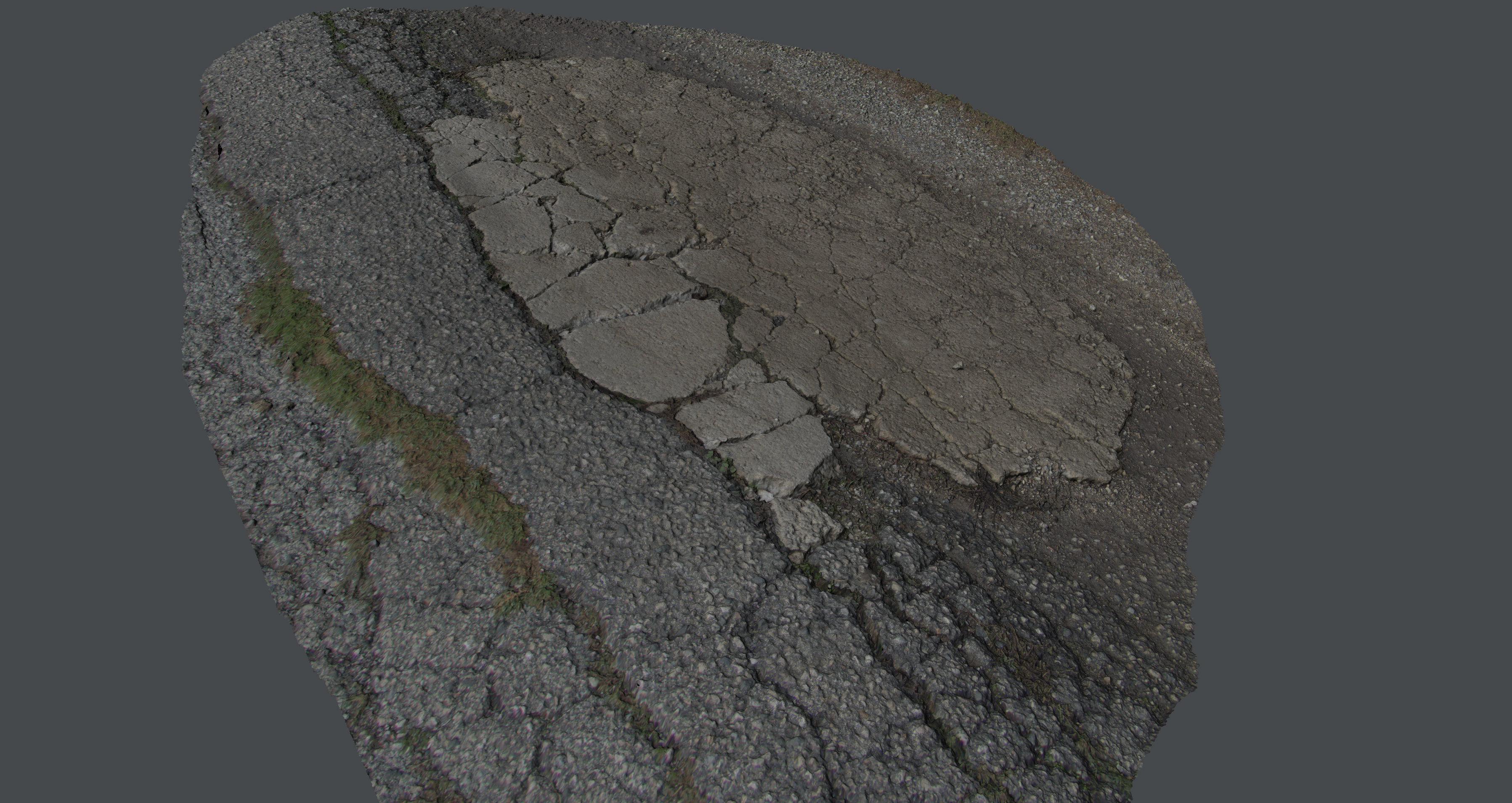 Roadcracks03 asphalt texture - asphalt texture 3D model_7