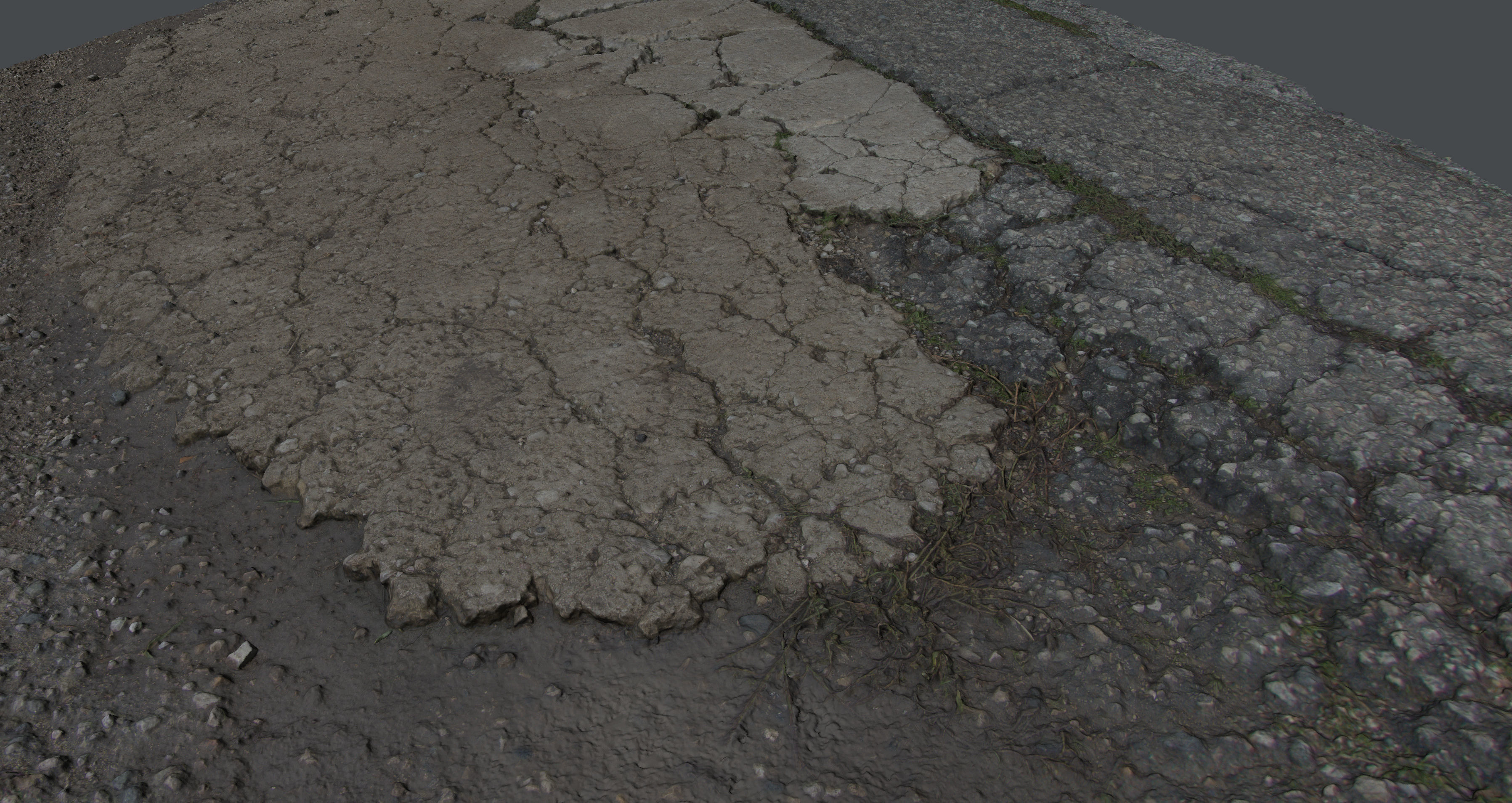 Roadcracks03 asphalt texture - asphalt texture 3D model_5