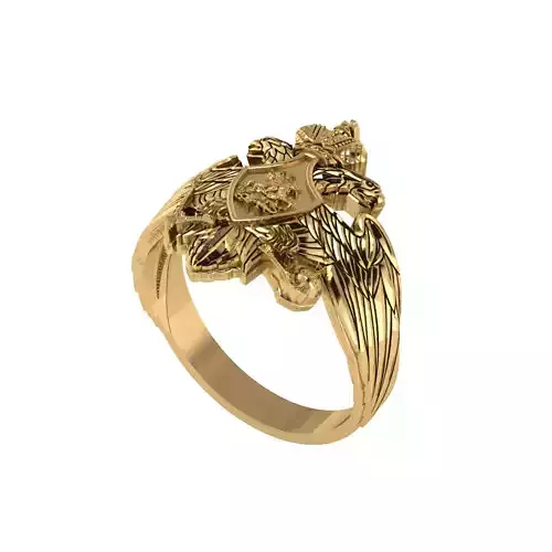 Man ring 3D printable for gold and silver 3D print model