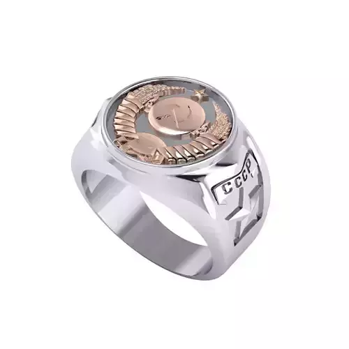 Man ring 3D printable for gold and silver 3D print model