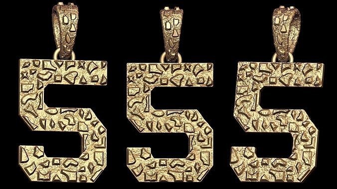 Plain Gold Nugget Number 5 3D print model