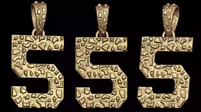 Plain Gold Nugget Number 5