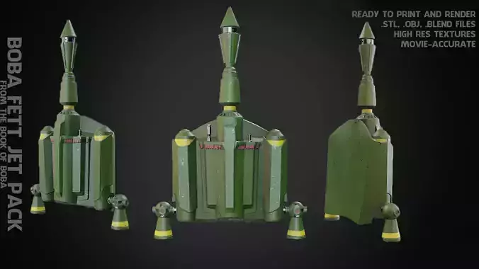 Boba Fett Jetpack for Cosplay 3D print model