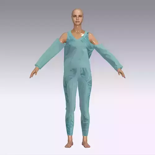 3d woman sportwear
