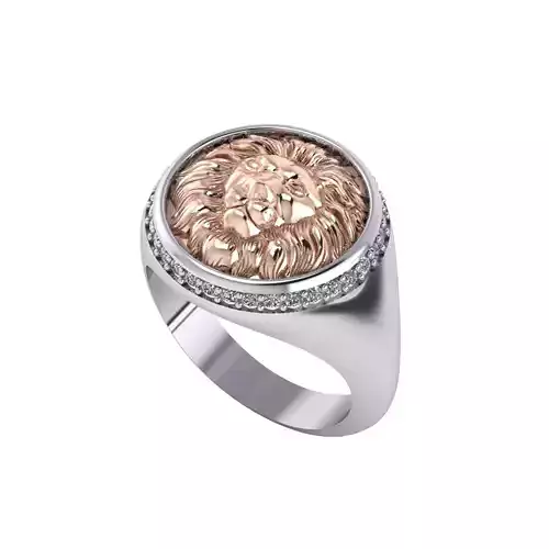 Man ring 3D printable for gold and silver