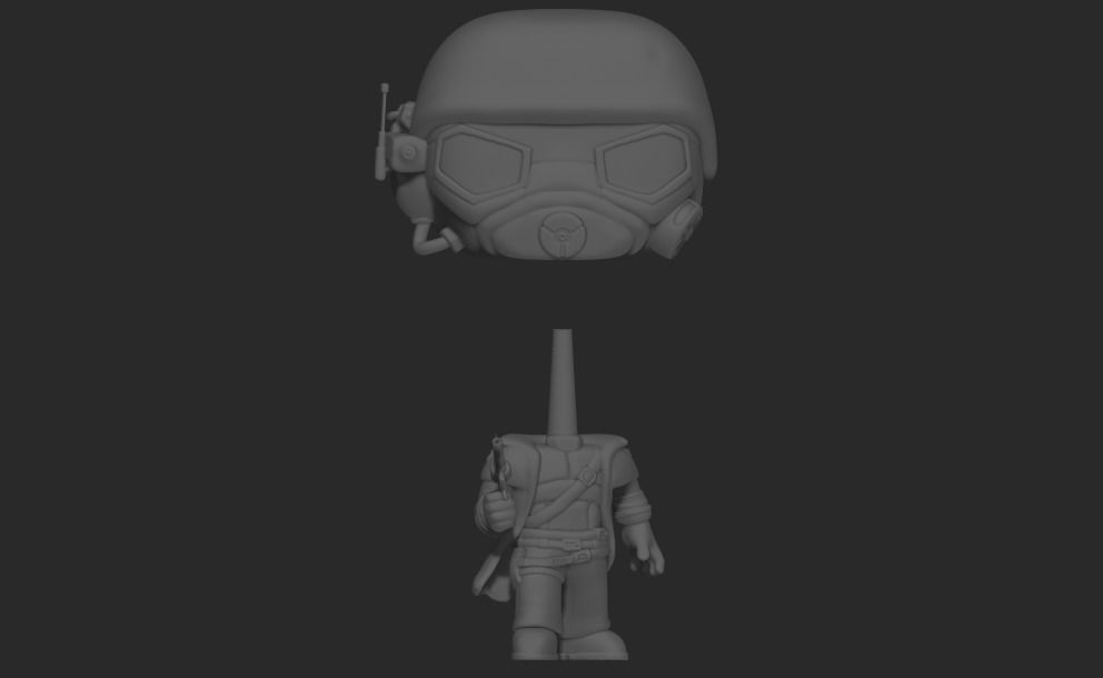 NCR Ranger Funko Pop 3D print model_6