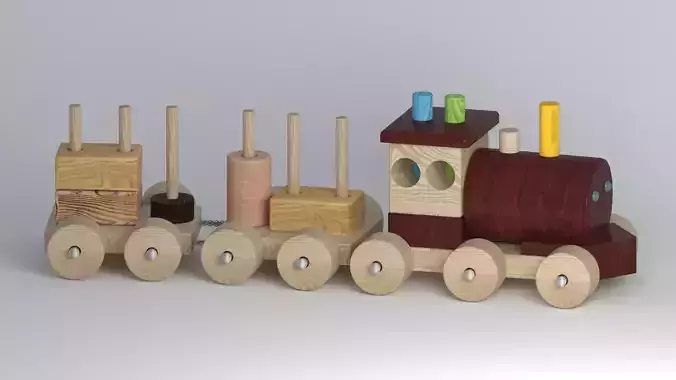 train wooden toy