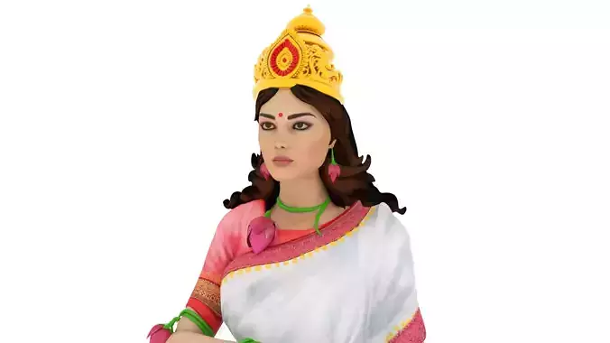 goddess Maa Brahmacharini 3D model